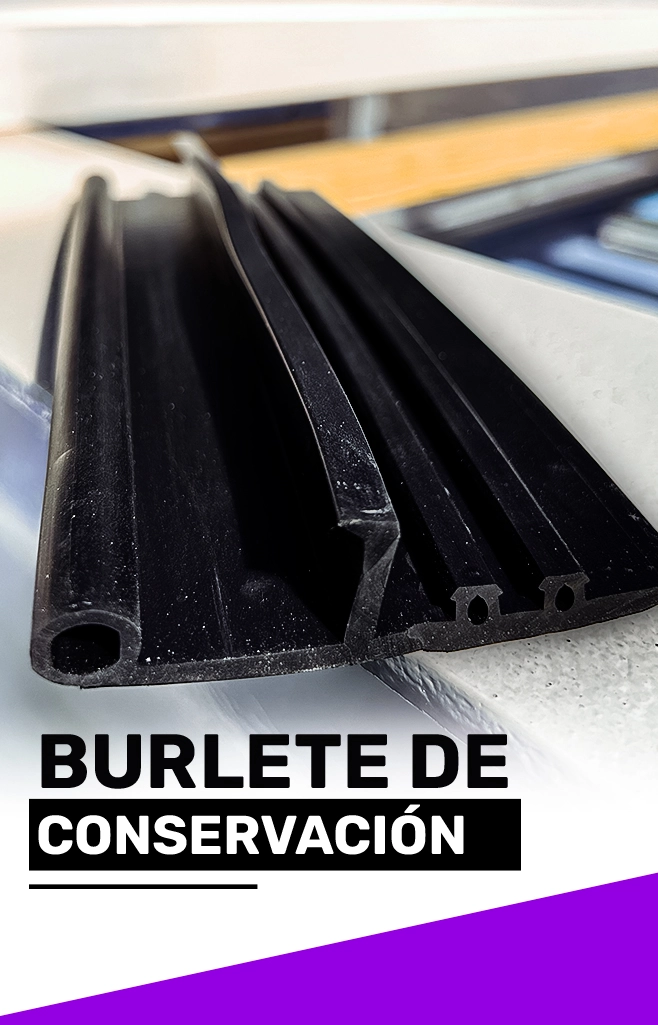 Burlete desarrollado para puertas frigoríficas